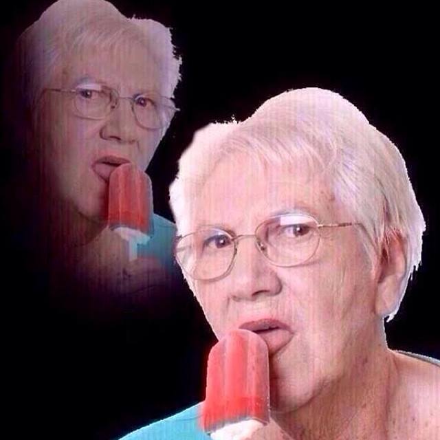 All these flavors old woman lollipop