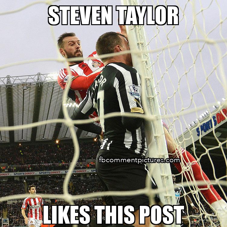 Steven Taylor Hitting the Post with the caption Steven Taylor Likes this Post
